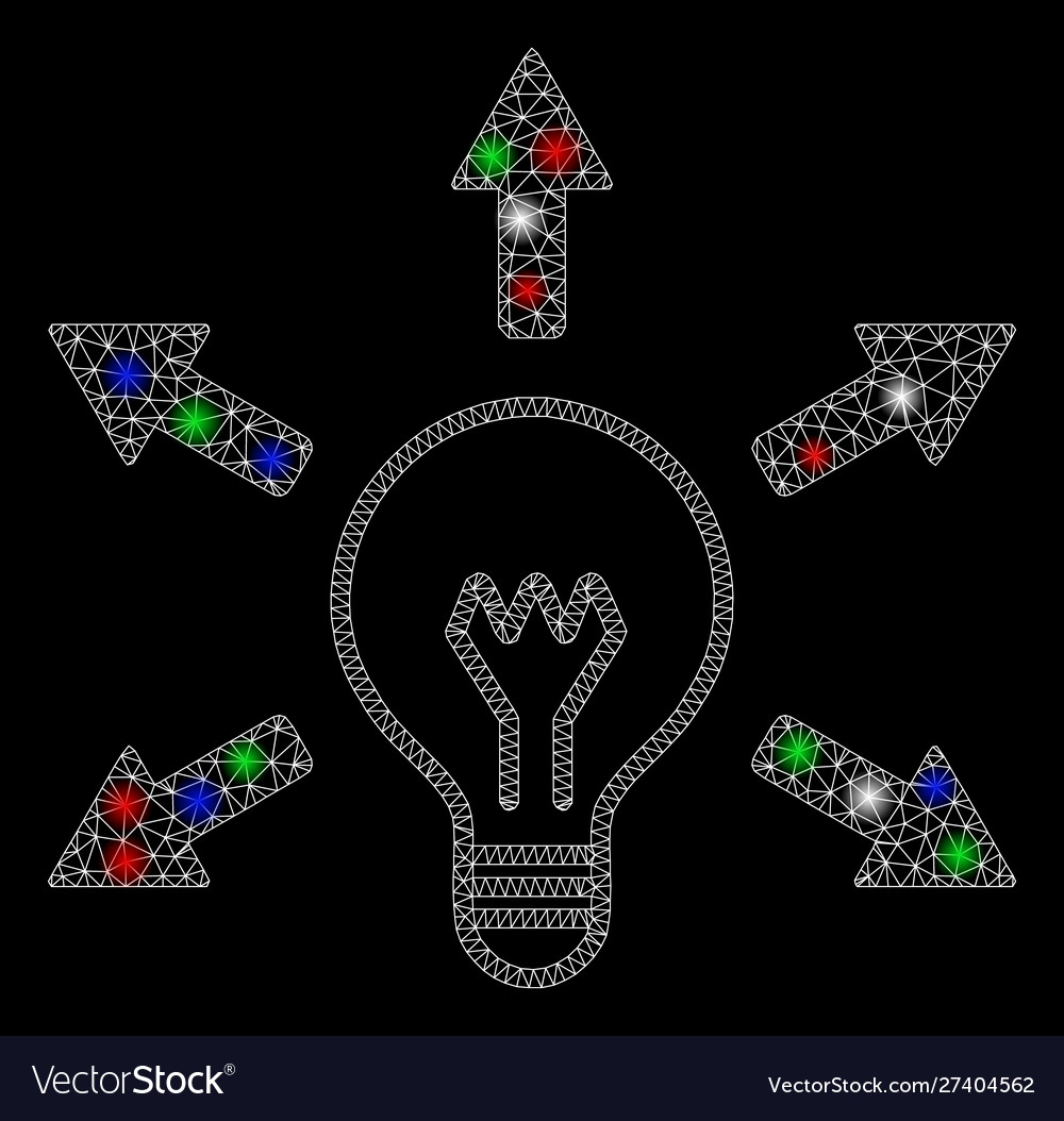 Bright mesh network idea bulb with light spots