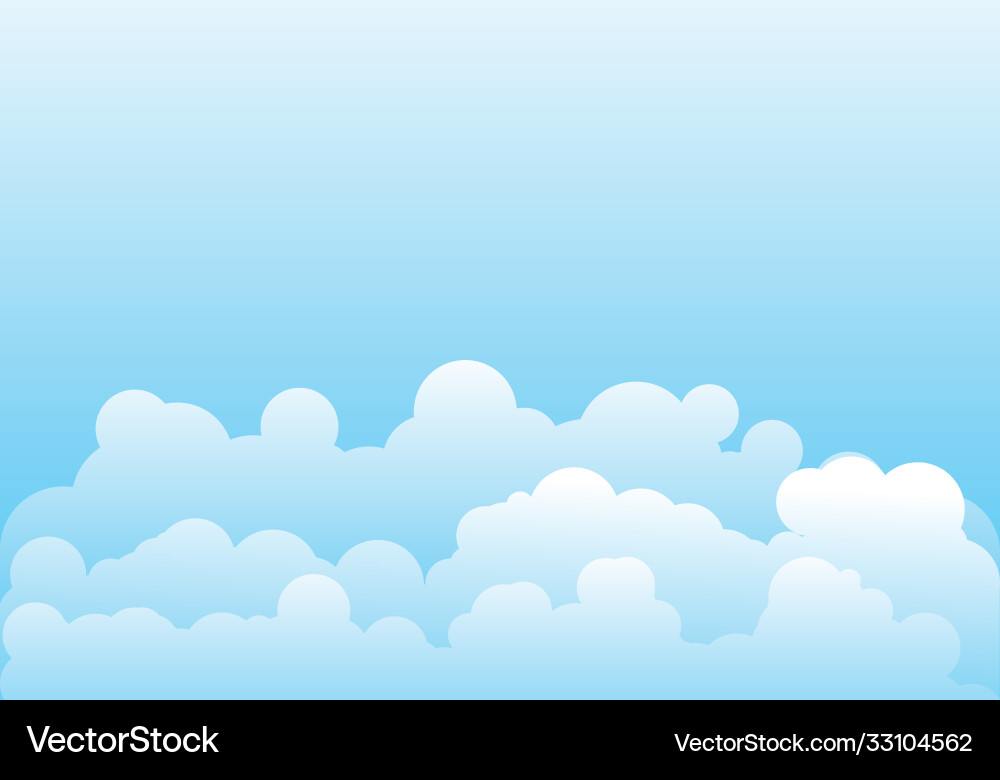 Cloud template Royalty Free Vector Image - VectorStock