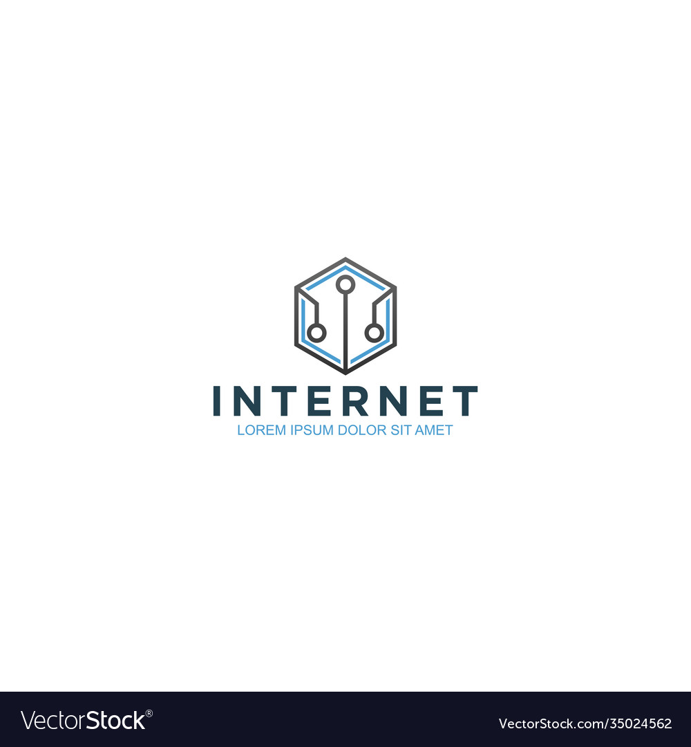 Modern technology logo - internet web and apps