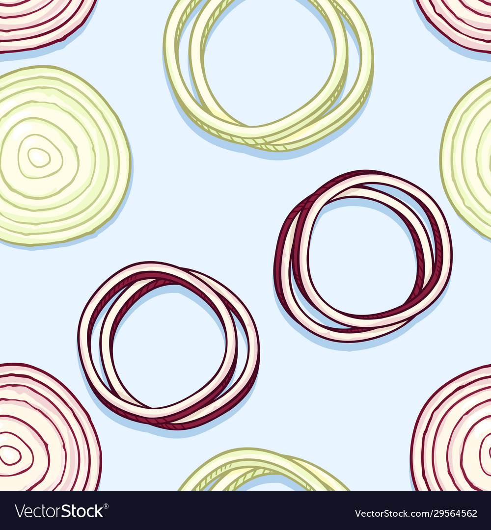 Seamless pattern cartoon onion