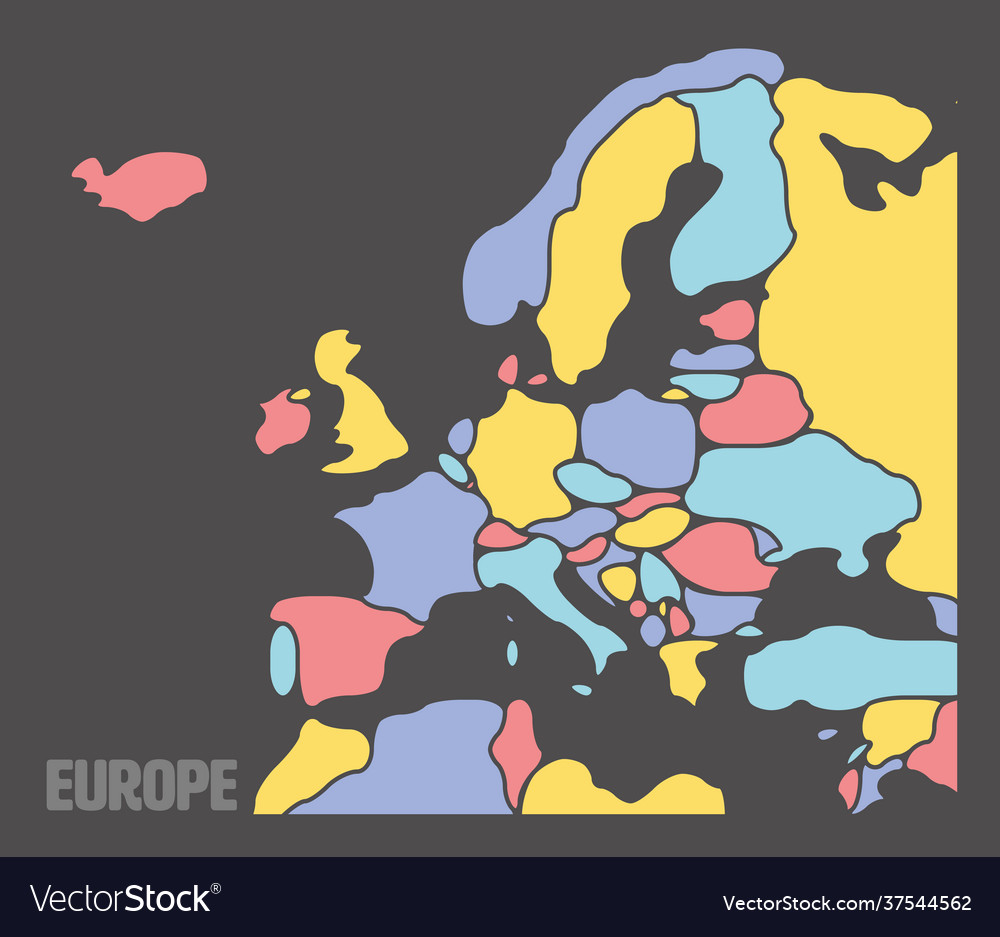 Smooth map europe continent