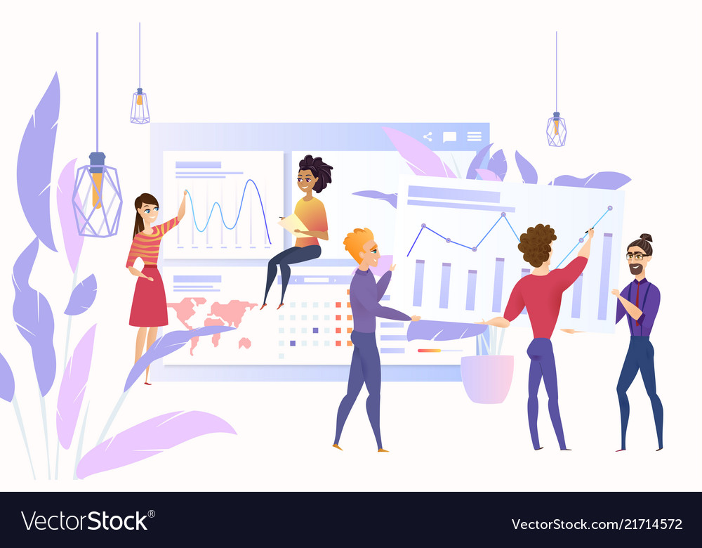 Business team strategy planning concept Royalty Free Vector