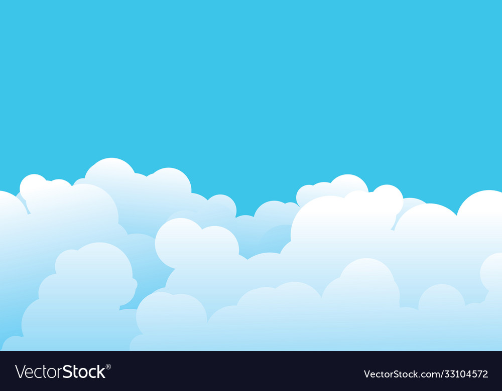 Cloud template Royalty Free Vector Image - VectorStock