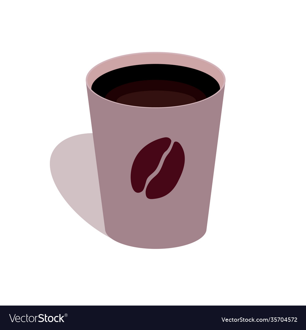 Coffee cup simple Royalty Free Vector Image - VectorStock