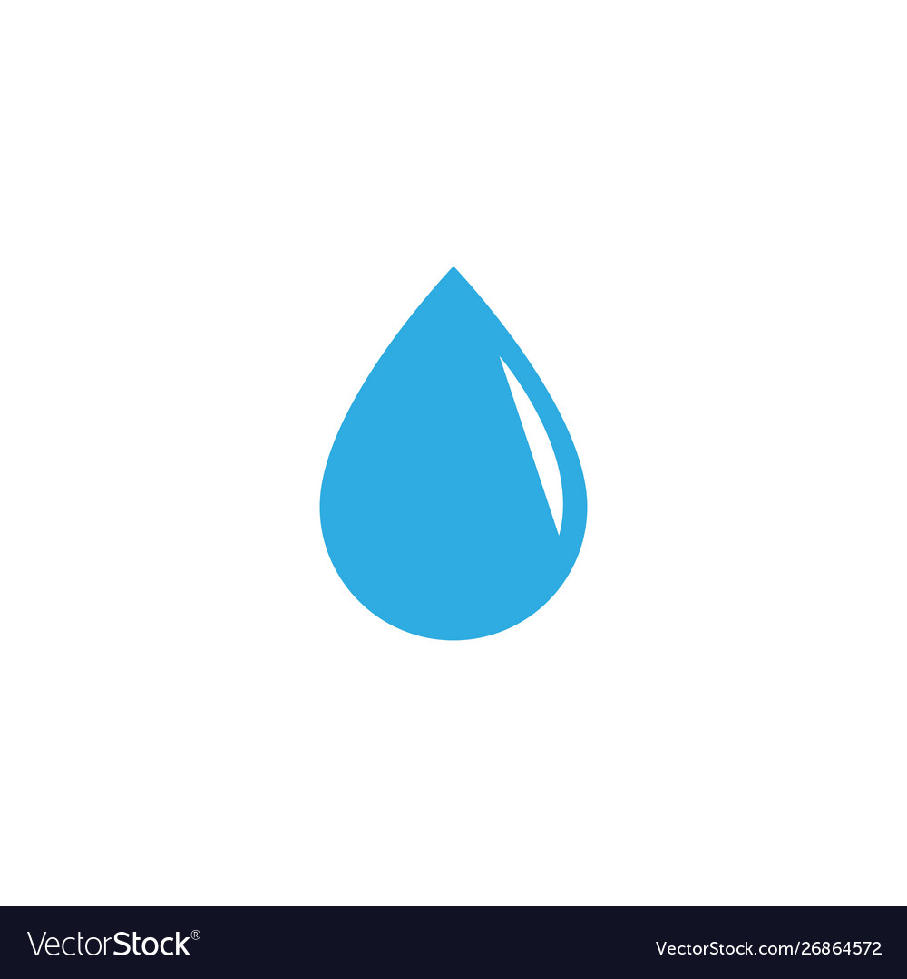 Water drop logo template Royalty Free Vector Image