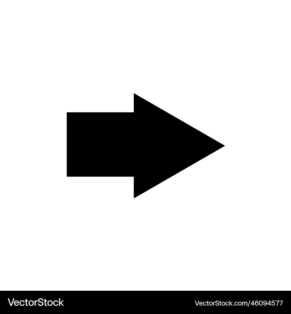 Arrow icon Royalty Free Vector Image - VectorStock