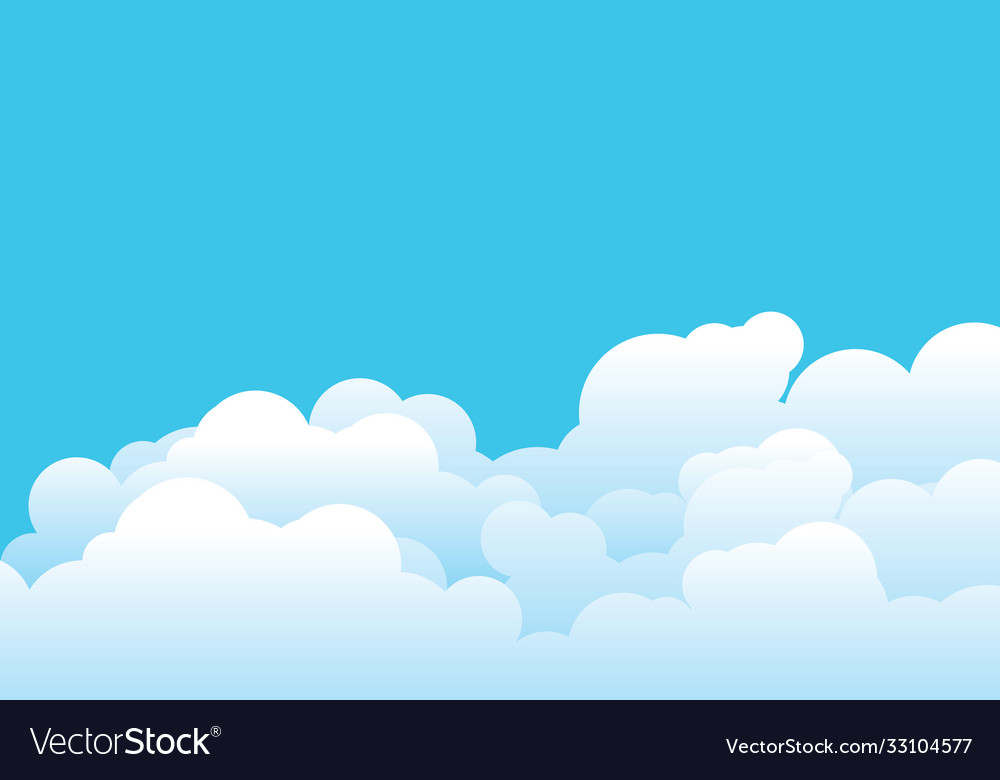 Cloud template Royalty Free Vector Image - VectorStock