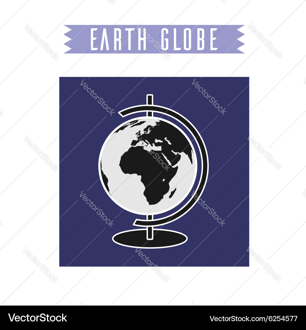 Earth globe Royalty Free Vector Image - VectorStock
