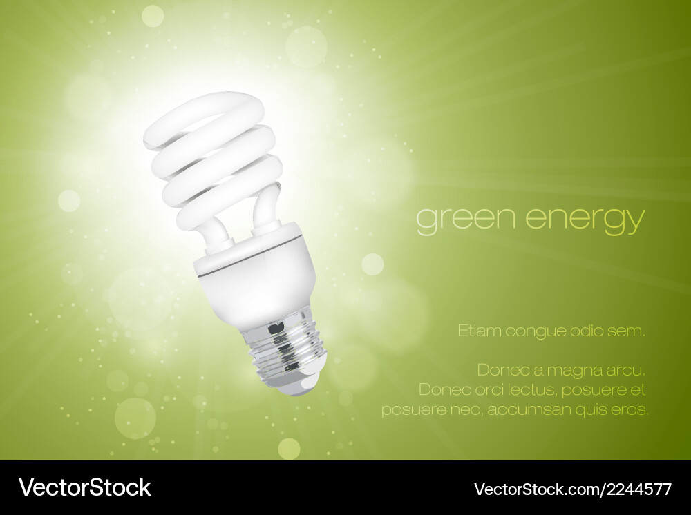 Energy saving light bulbs Royalty Free Vector Image