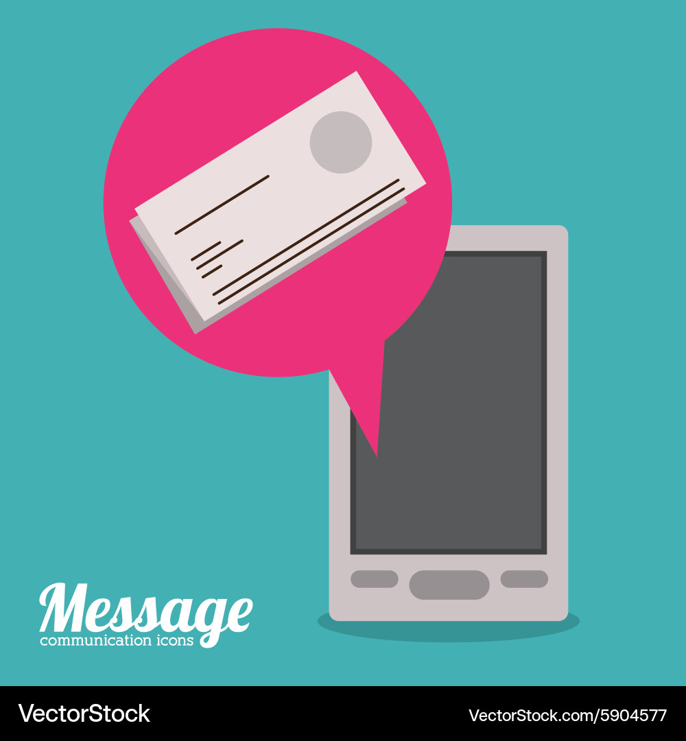 Message design Royalty Free Vector Image - VectorStock