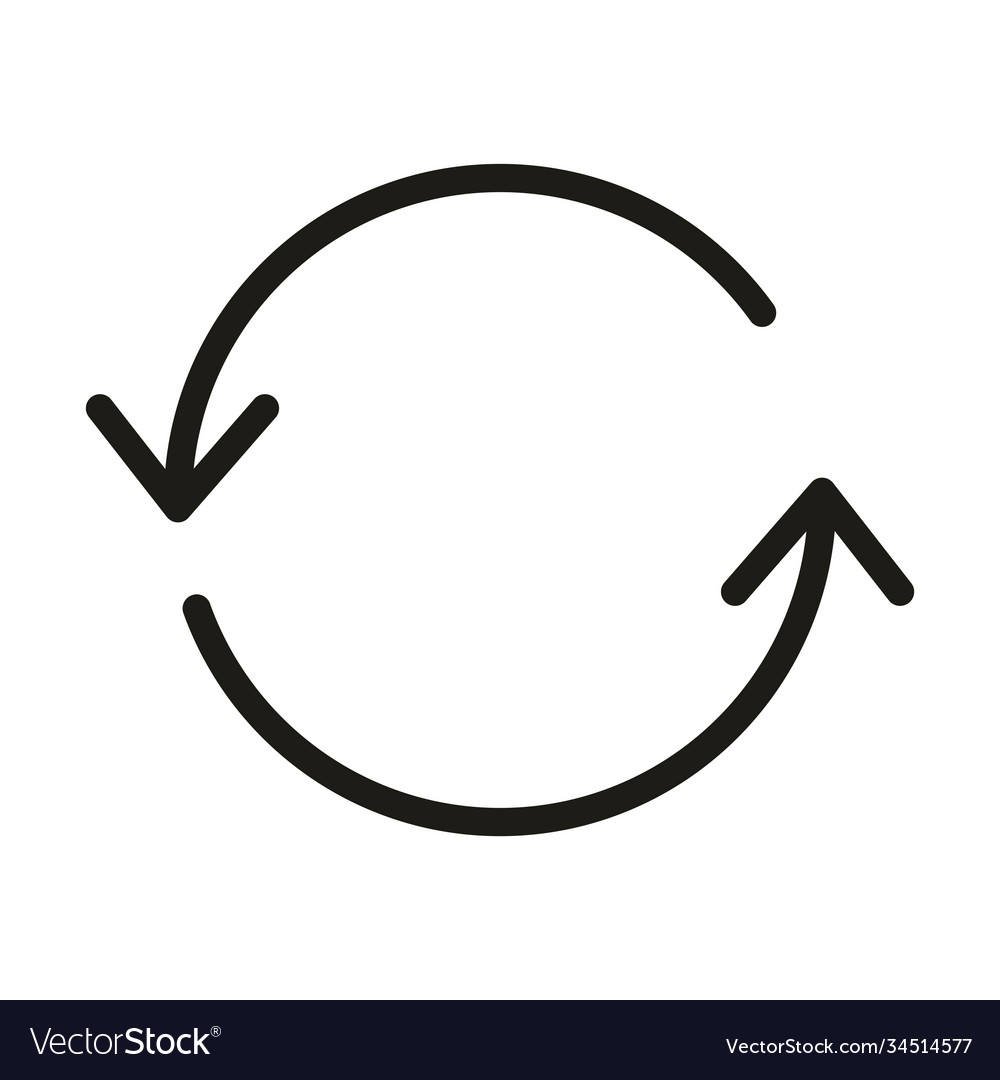 User interface reload arrows web and mobile app