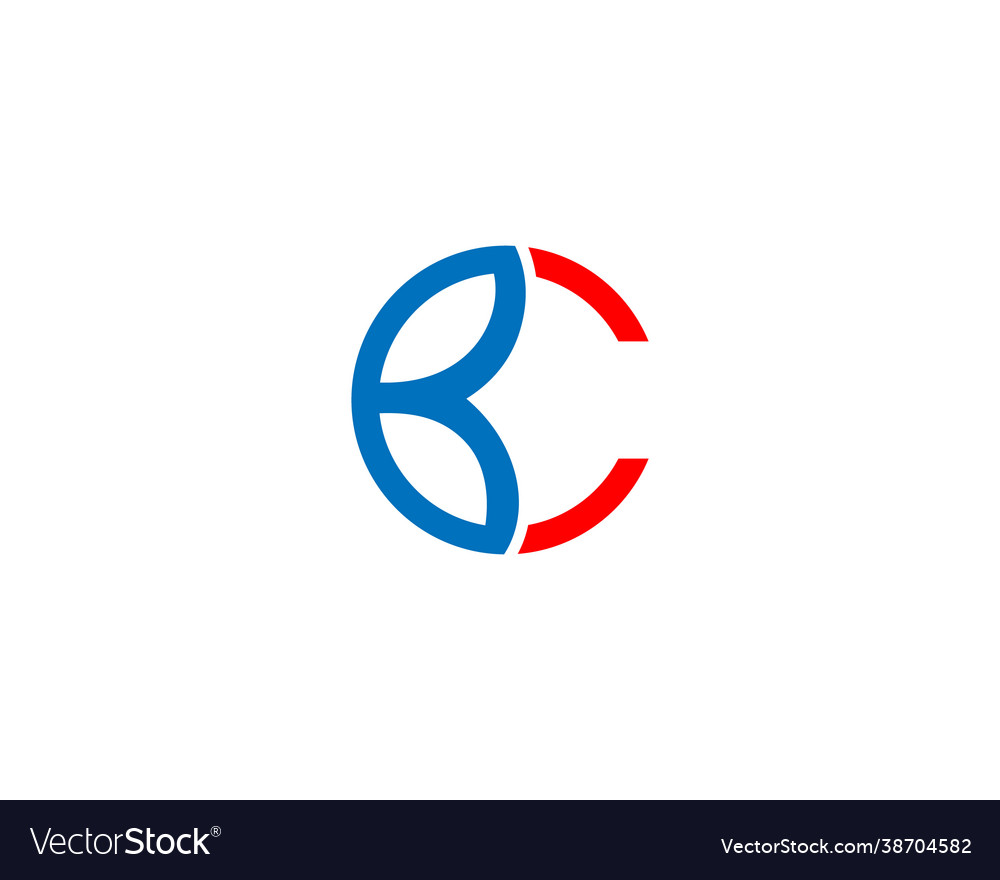 Bc and cb letter logo Royalty Free Vector Image