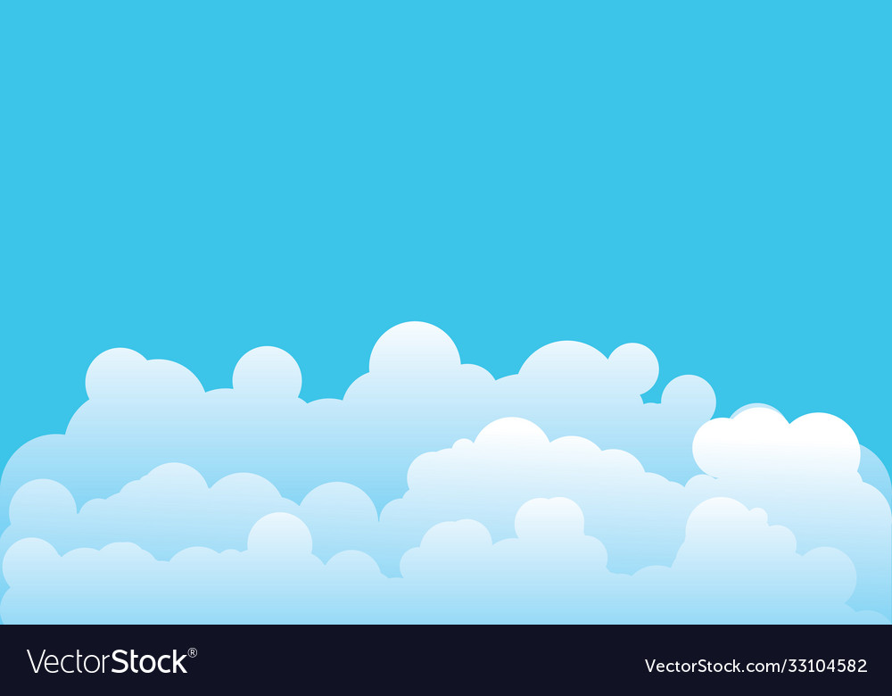 Cloud template Royalty Free Vector Image - VectorStock