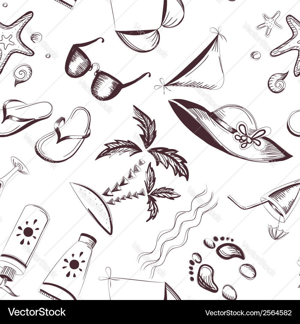 Seamless summer background Royalty Free Vector Image