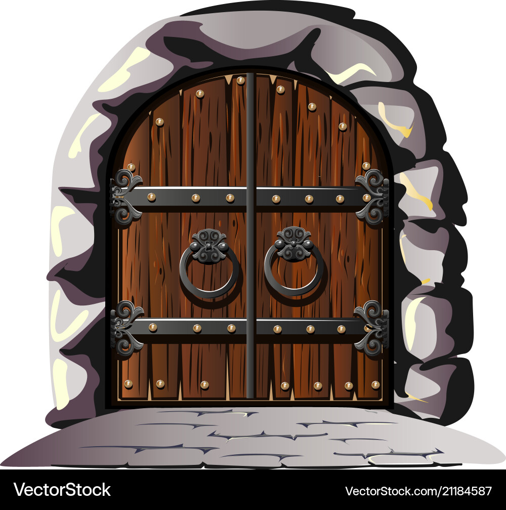 Ancient gate Royalty Free Vector Image - VectorStock