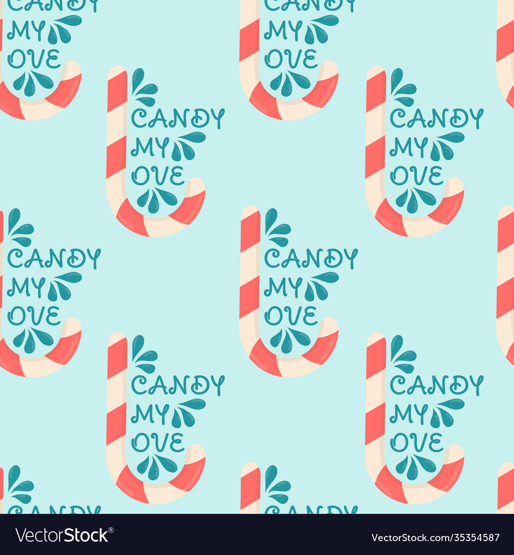 Candy pattern for festive wrapping paper Vector Image