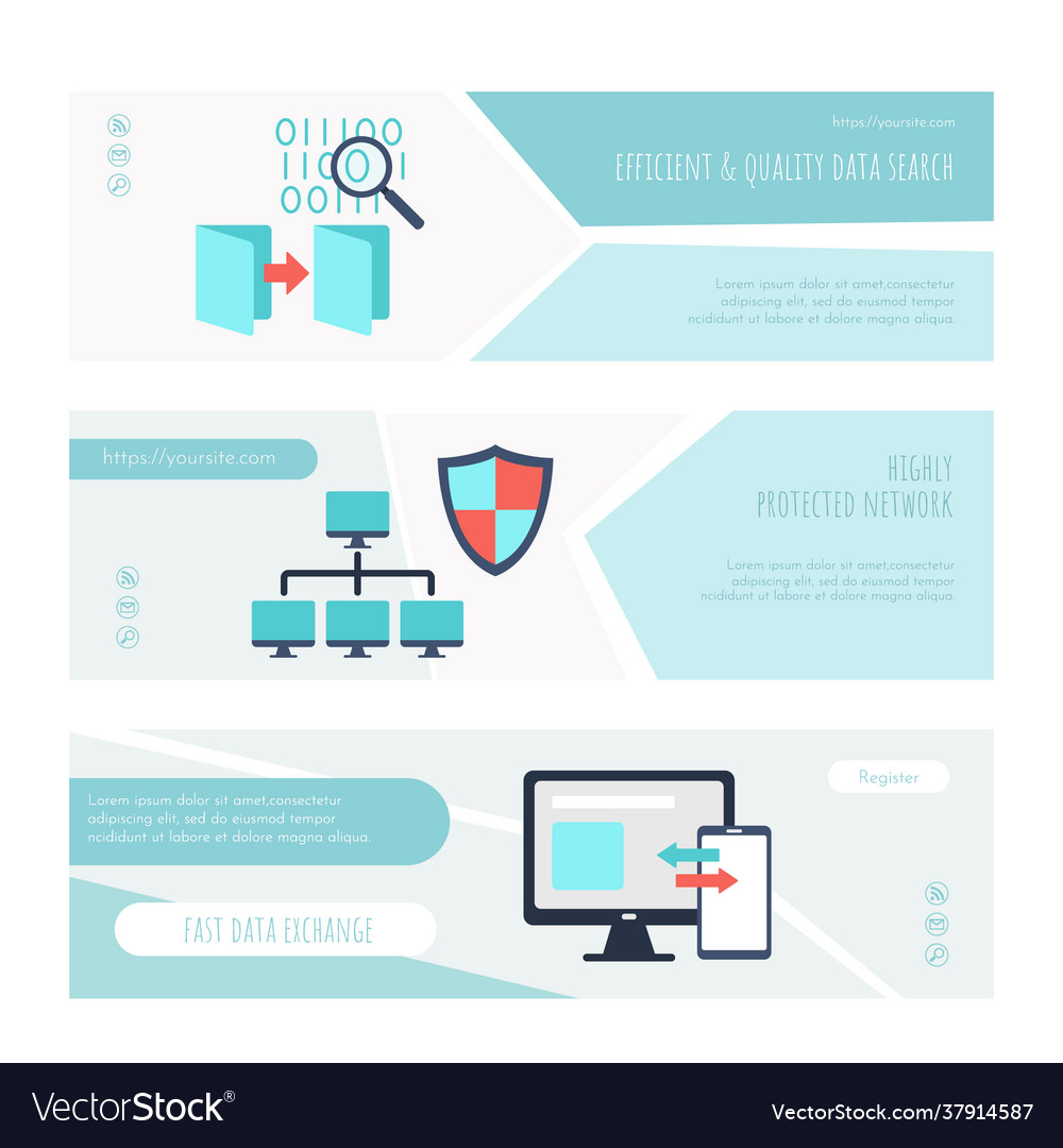 Efficient and quality data search landing page set