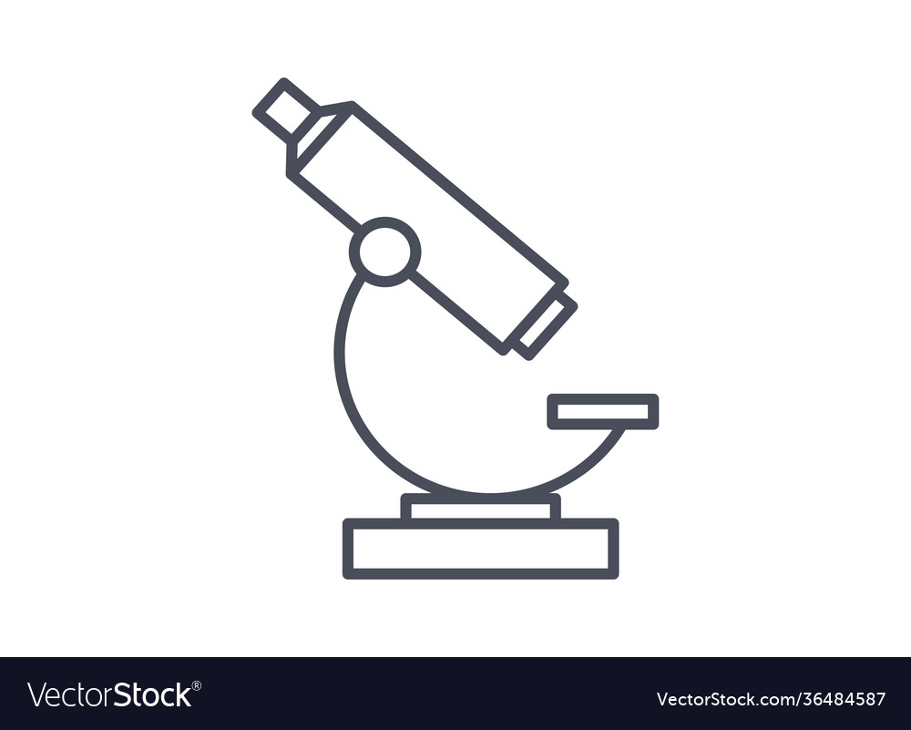 Laboratory microscope with single objective vector image Laboratory microscope with single objective