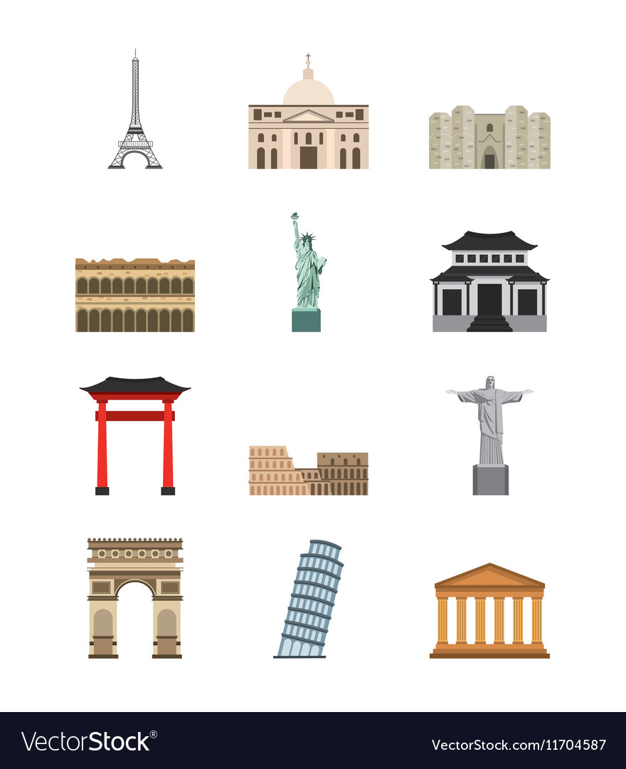 World cities icons