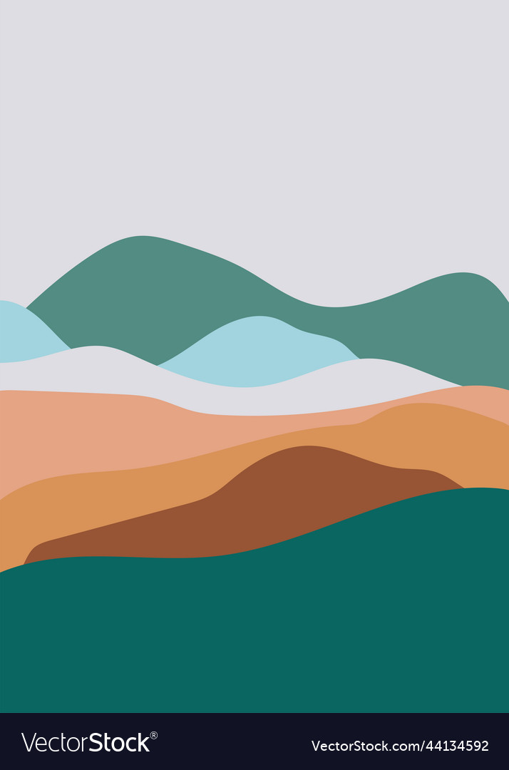 Abstract landscape background art Royalty Free Vector Image