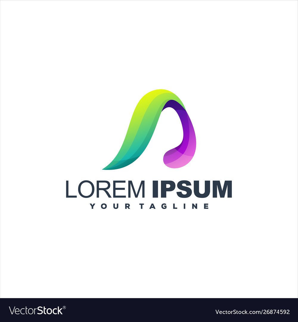 Awesome abstract gradient logo design