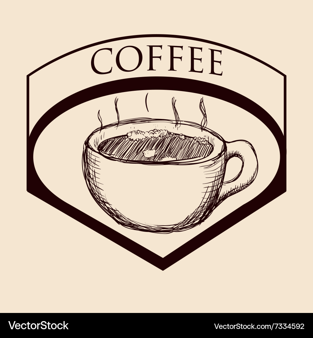 Coffee icon design Royalty Free Vector Image - VectorStock