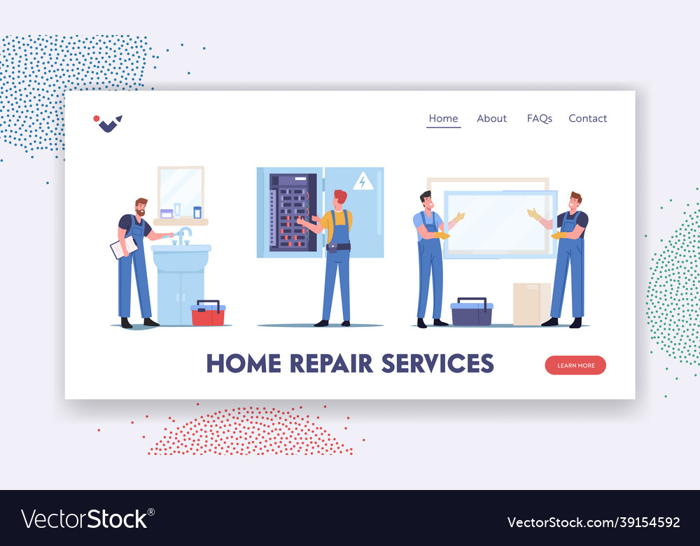 Home Reparatur Service Landing Page Template