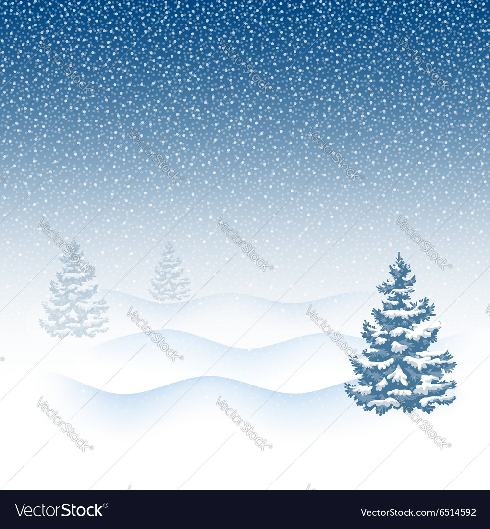 Snowfall Royalty Free Vector Image - VectorStock