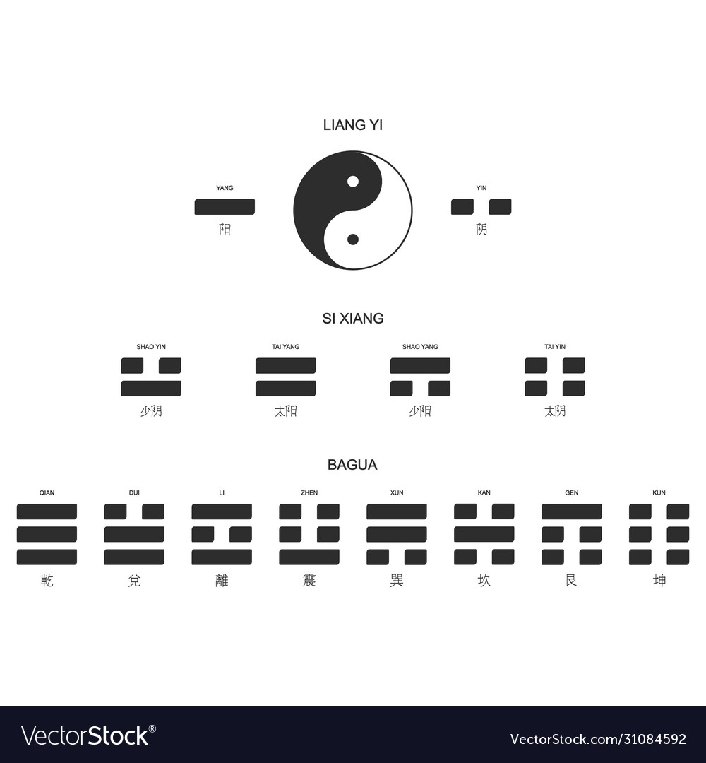 Symbols with evolution concept bagua