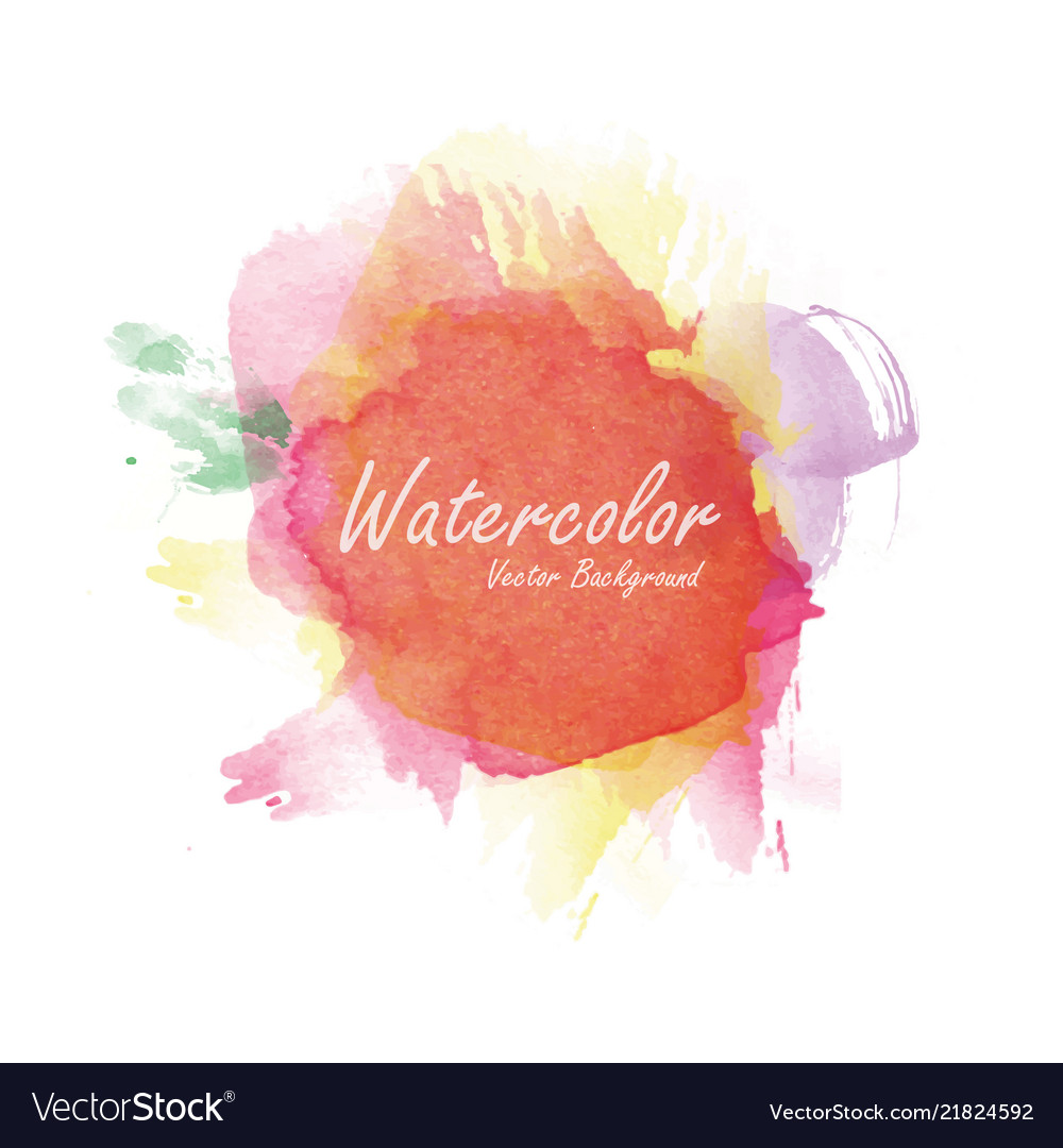 Watercolor background template Royalty Free Vector Image