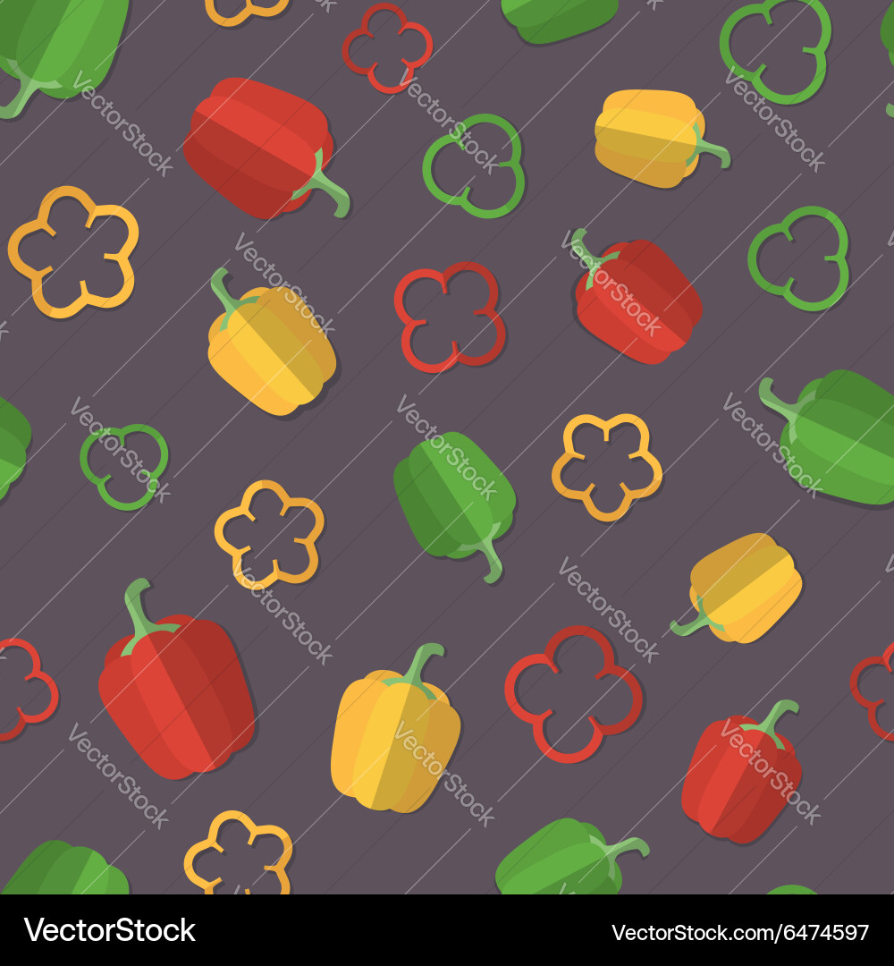 A set vegetables patterns in a flat style Vector Image