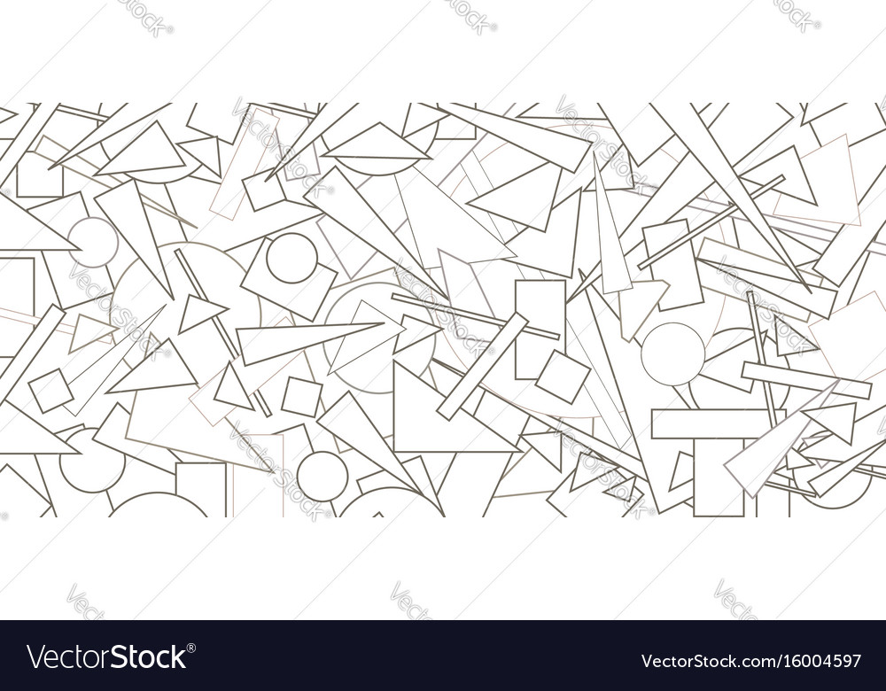 Abstract geometric form pattern chaotic flow