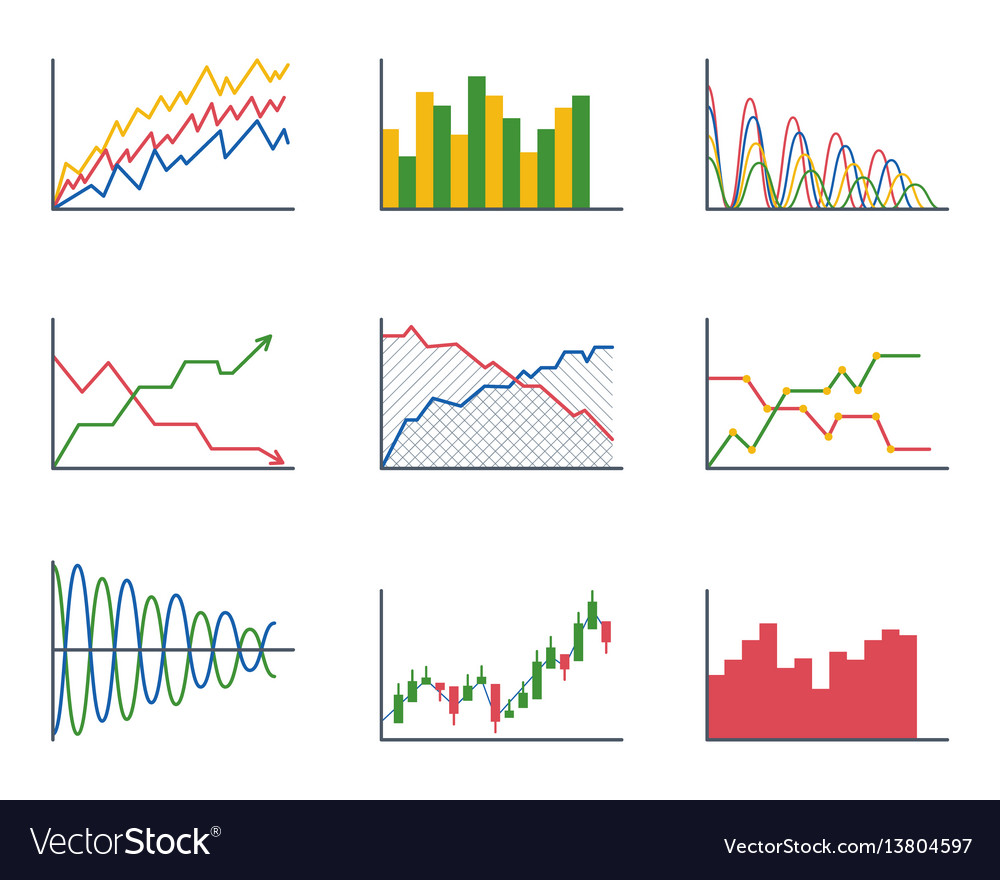 business data graph analytics elements bar pie plot elements