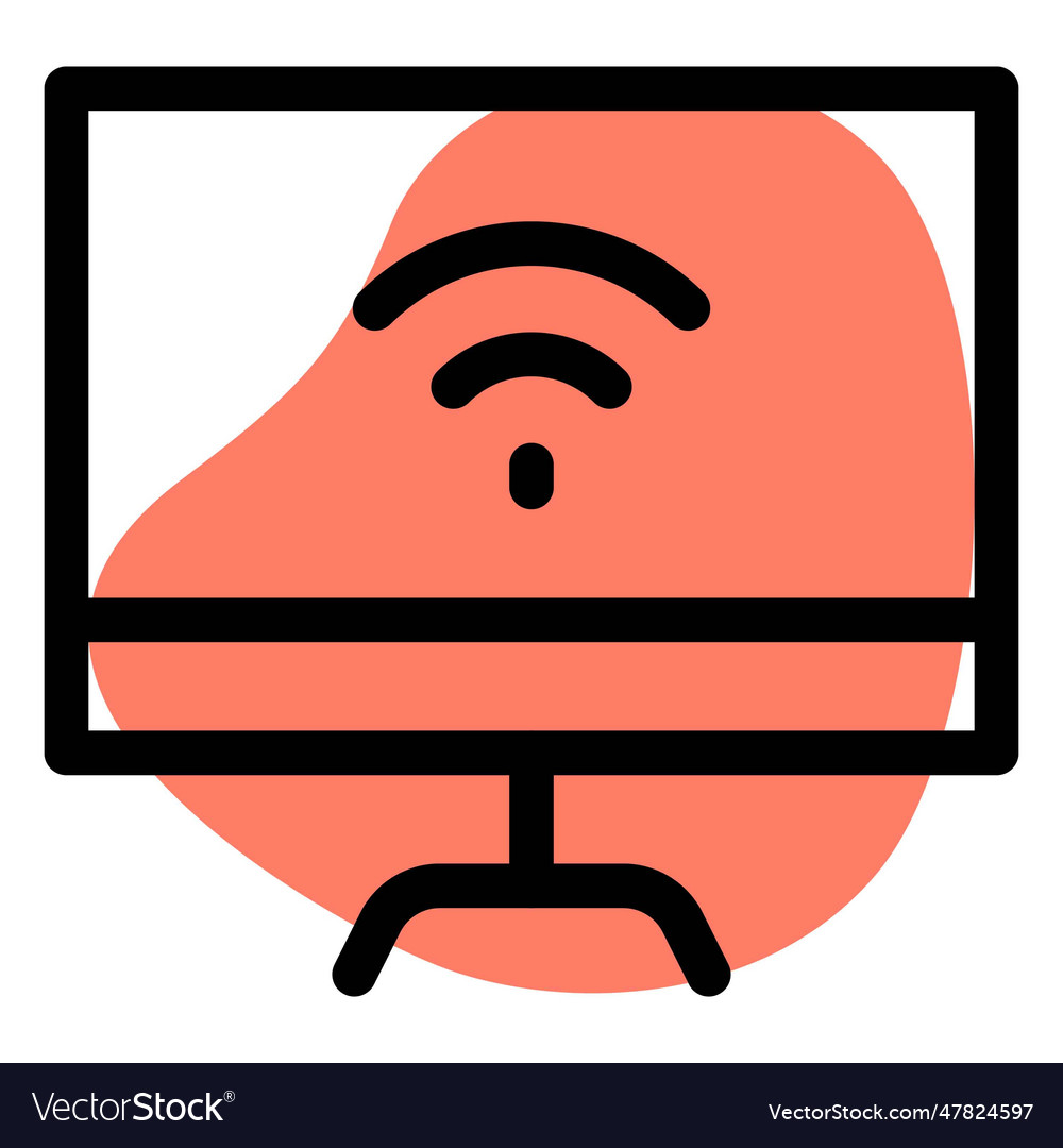 Monitor an electronic device for display image Vector Image