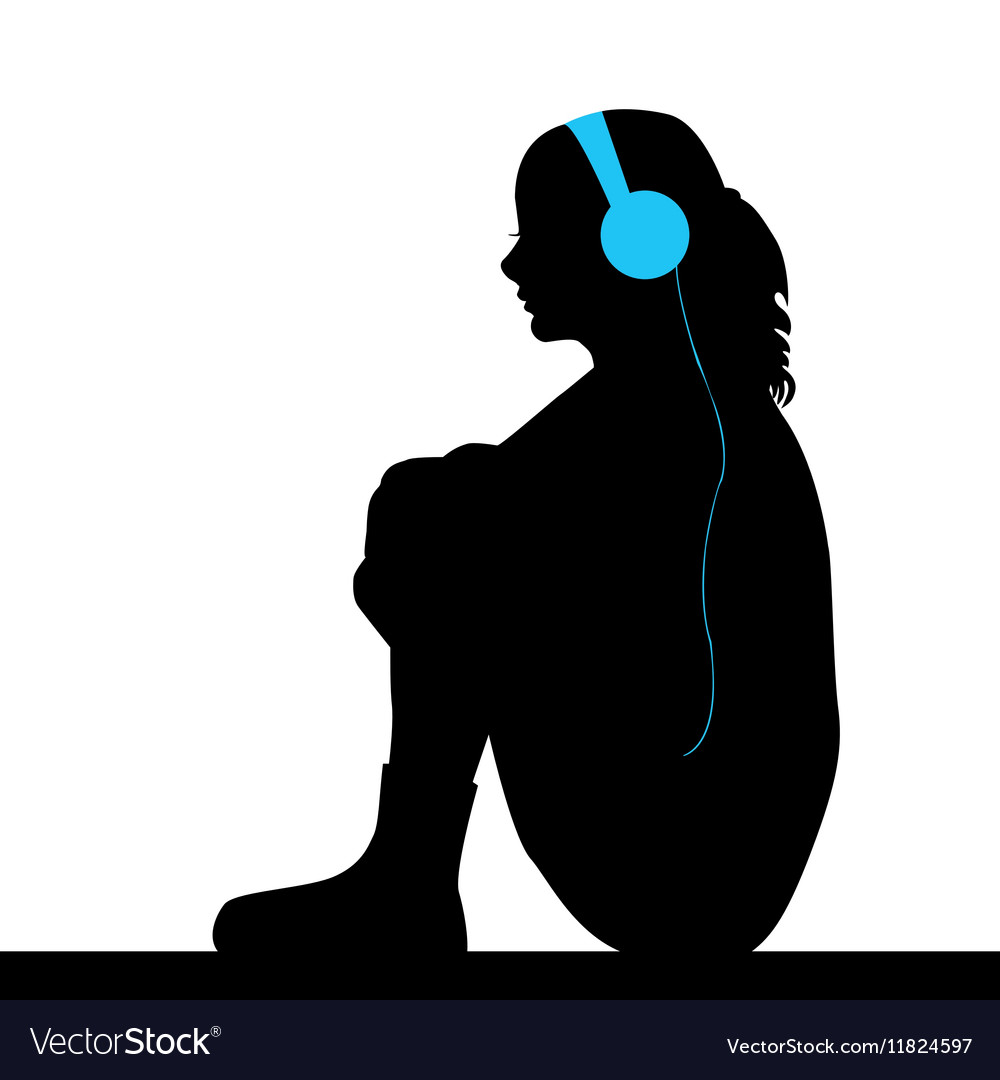 Sad Anime Girl Listening To Music