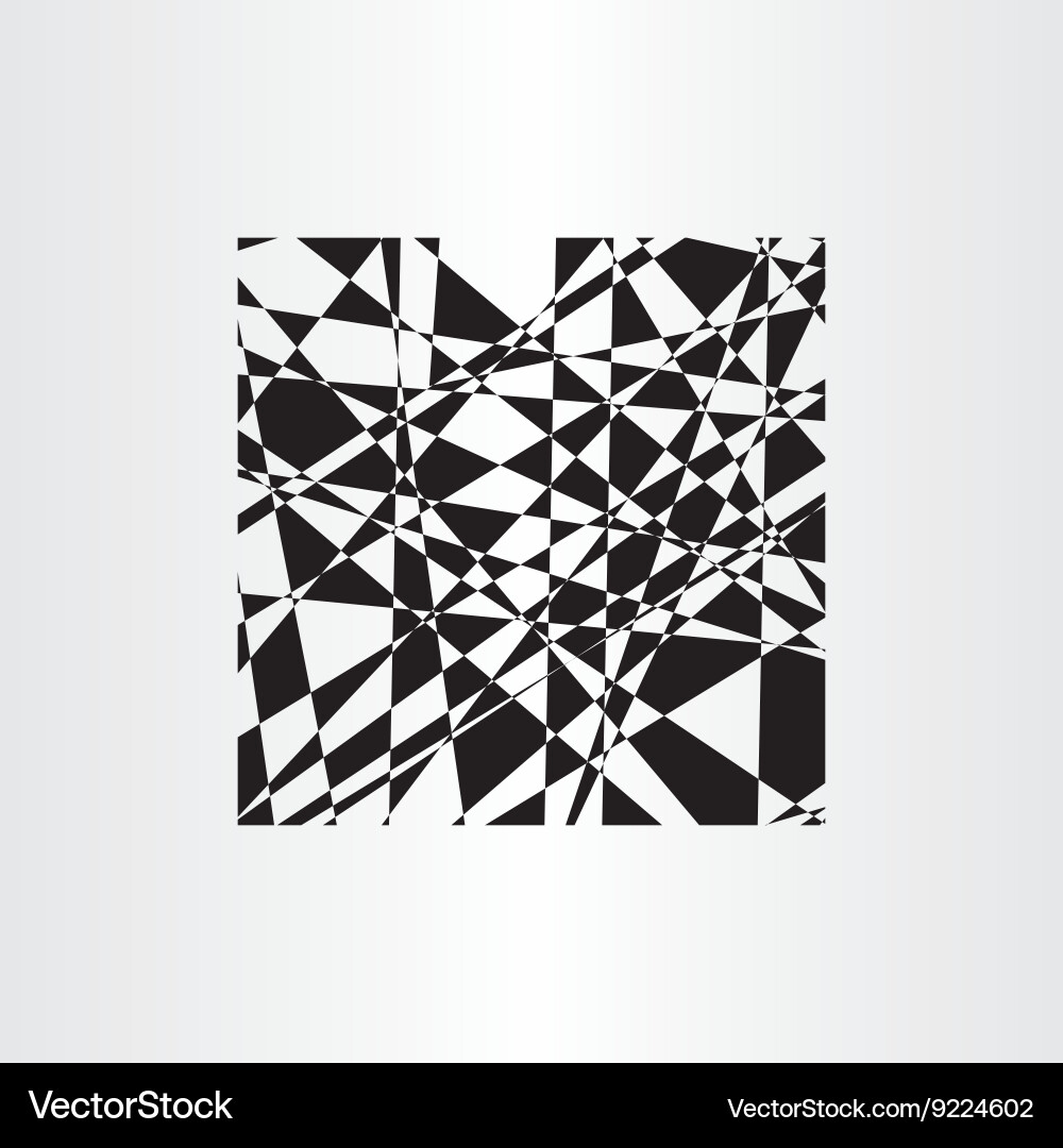 Abstract background polygon black geometric Vector Image