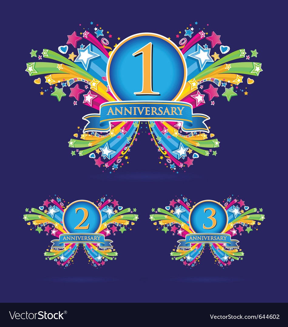 Anniversary Royalty Free Vector Image - VectorStock