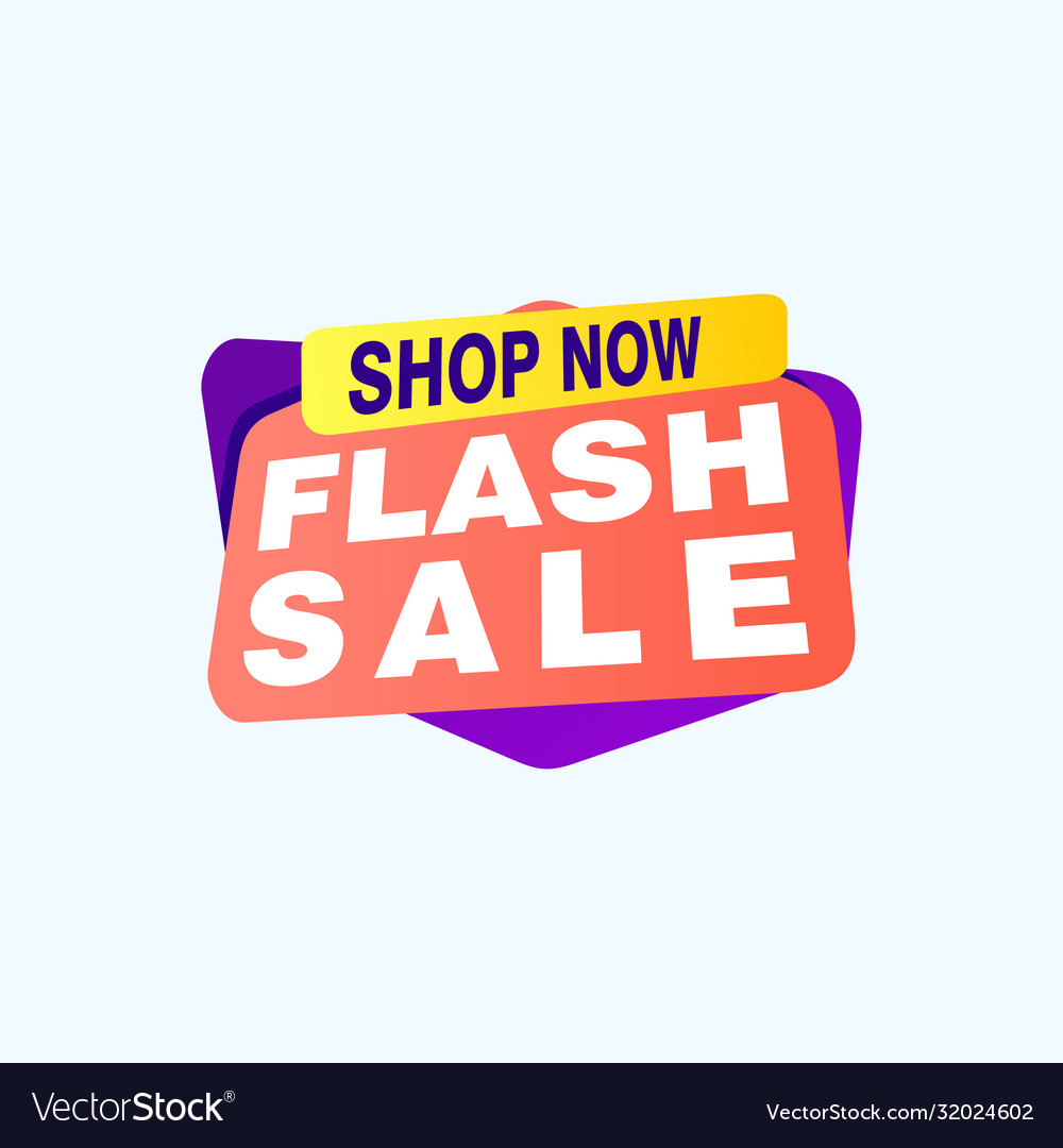 Flash sale banner template design