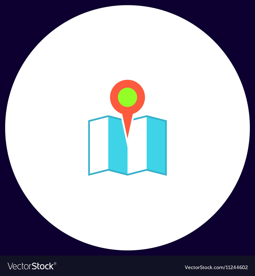 Location computer symbol Royalty Free Vector Image