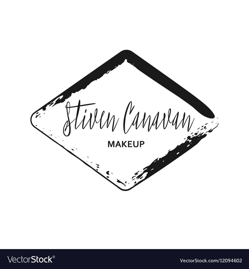 Makeup Artist Design Logo Template Royalty Free Vector Image