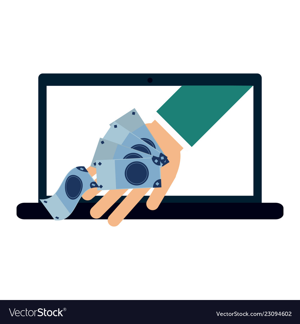 Online Payment And Money Transfer Royalty Free Vector Image Online Payment And Money Transfer Vector Image