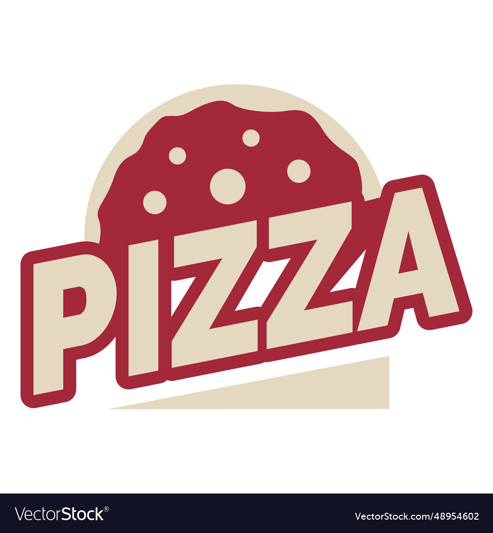 Pizza logo template Royalty Free Vector Image - VectorStock