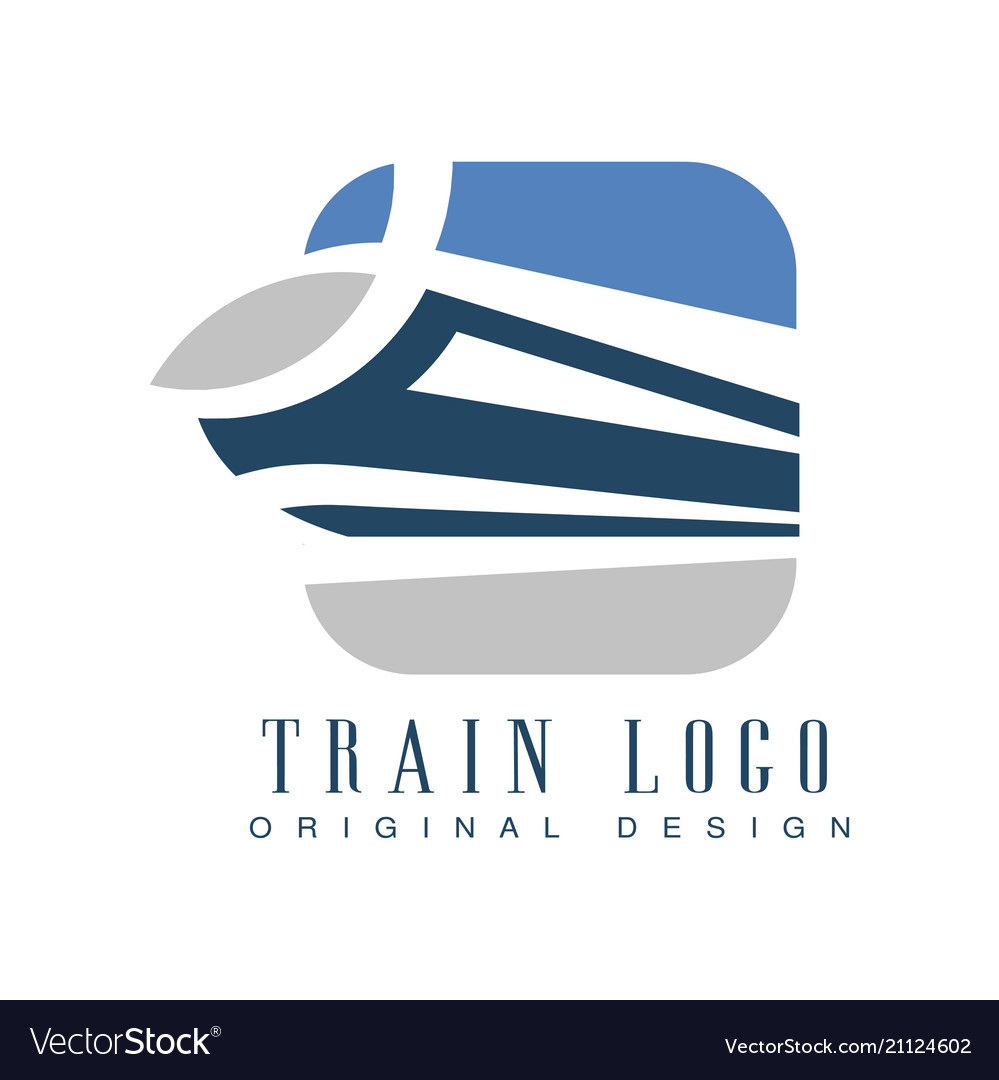 Train logo original design railway transport