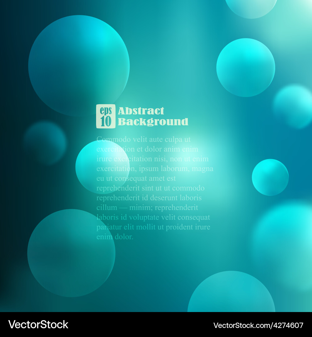Abstract background with bubbles Royalty Free Vector Image