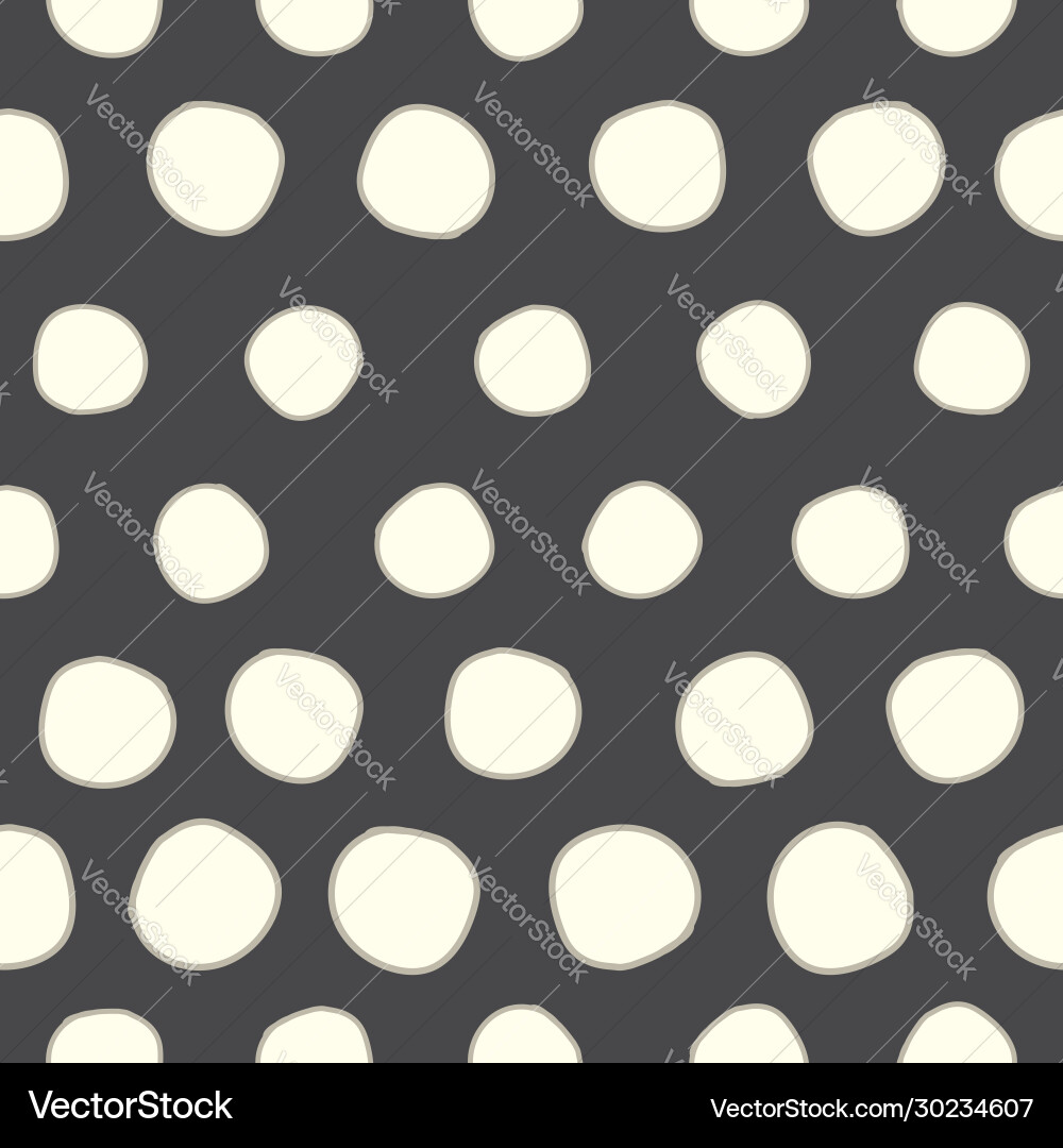 Black gold and withe dots seamless pattern print Vector Image