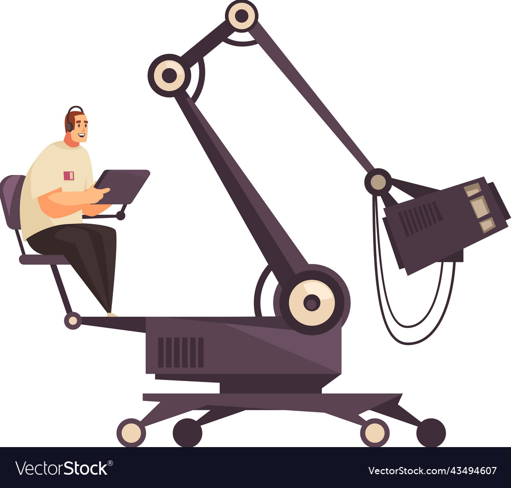 Cartoon cameraman Royalty Free Vector Image VectorStock