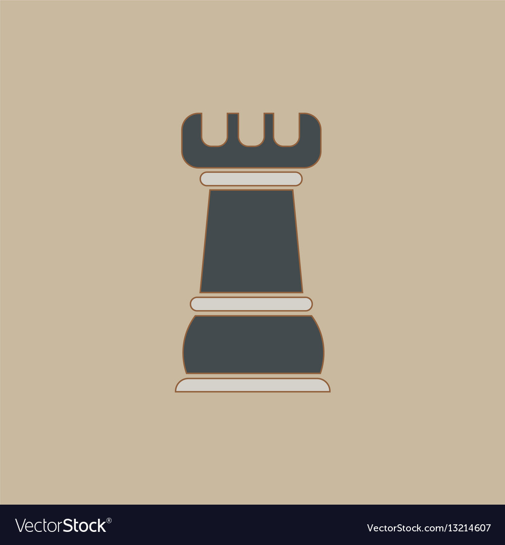 Chess rook Royalty Free Vector Image - VectorStock