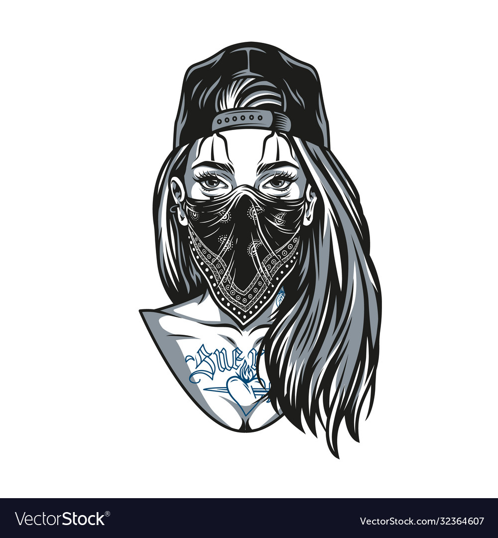 chicano-girl-with-tattoos-and-long-hair-royalty-free-vector