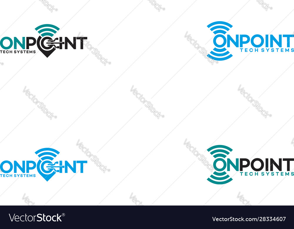 Map pointer and logo combination locator vector image Map pointer and logo combination locator