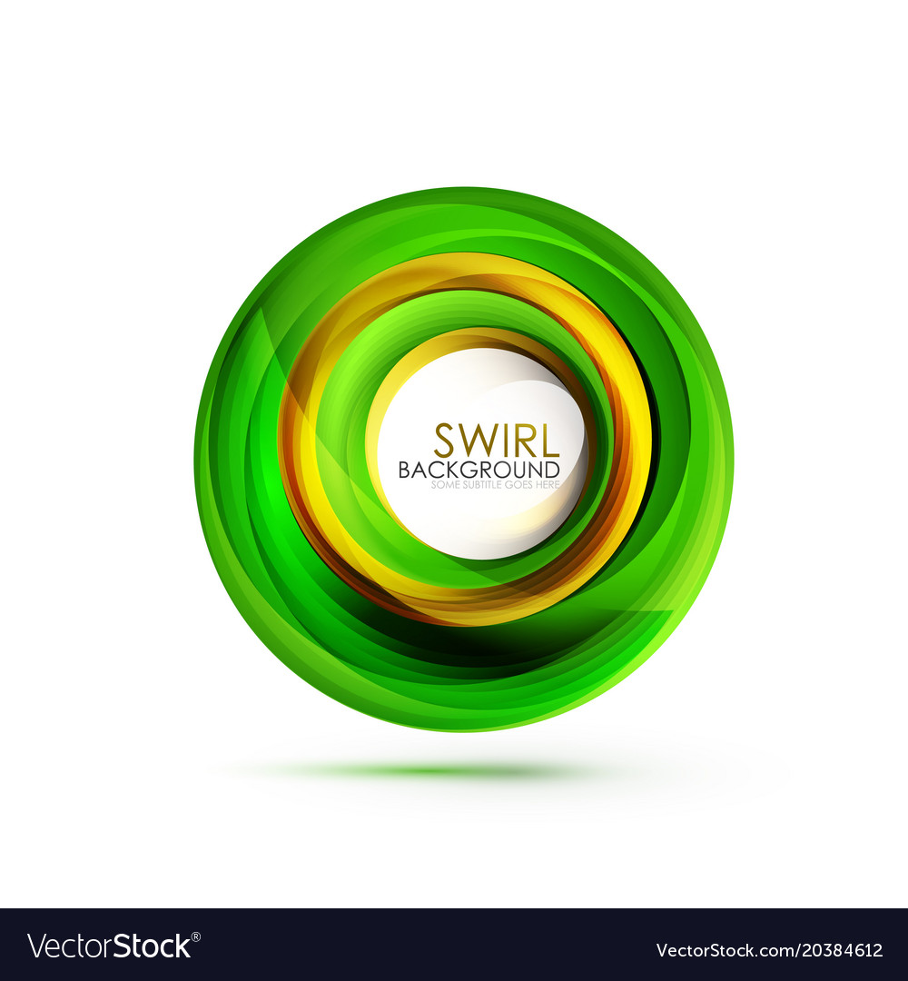 Abstract swirl banner circle Royalty Free Vector Image